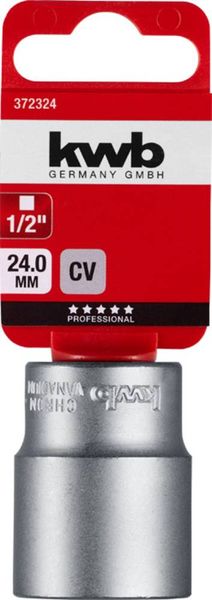 Produktbild: Kwb 372324 Steckschl&uuml;sseleinsatz 24mm 1/2\"