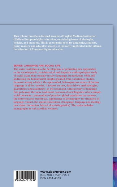 Produktbild: English-Medium Instruction in European Higher Education