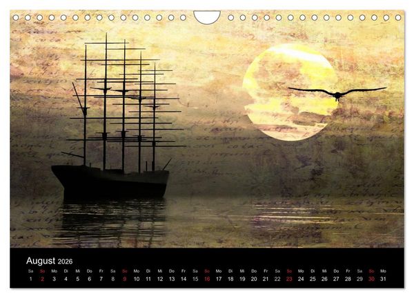 Produktbild: Mystic Ships (Wandkalender 2026 DIN A4 quer), CALVENDO Monatskalender