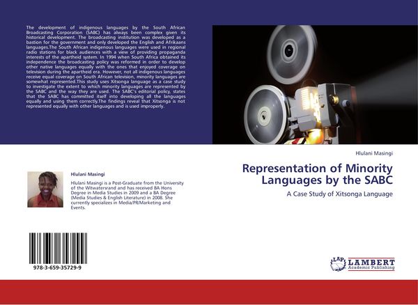 Produktbild: Representation of Minority Languages by the SABC