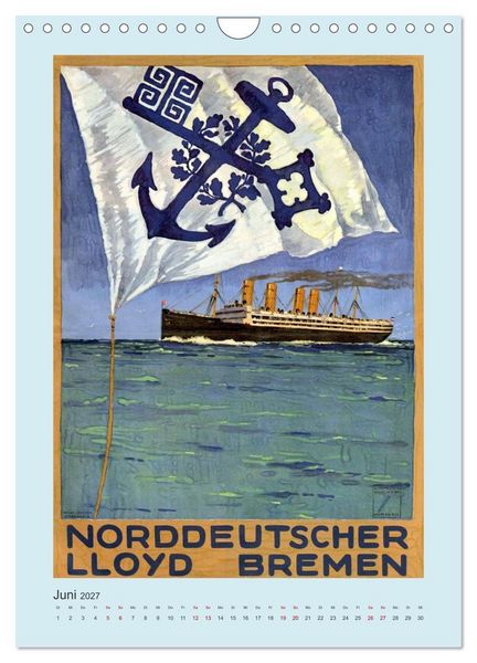 Produktbild: Von Bremen in die Welt - Reisen nach &Uuml;bersee zu Beginn des 20. Jahrhunderts (Wandkalender 2027 DIN A4 hoch), CALVENDO Monatskalender