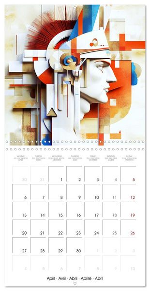 Produktbild: Artistry in Origami (Wall Calendar 2026 12 &times; 12 Inch) CALVENDO 12 Month Wall Calendar