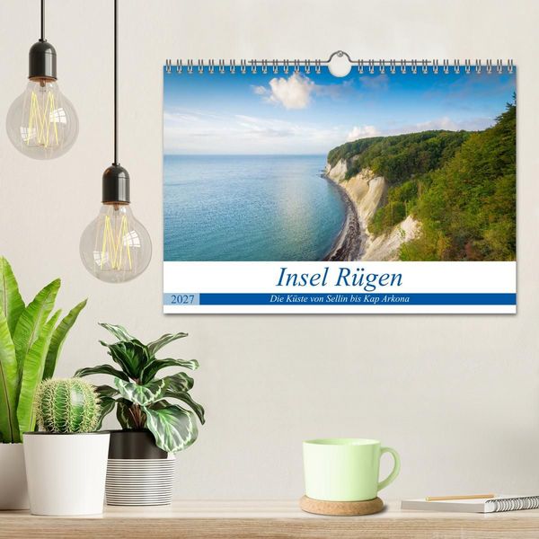 Produktbild: Insel R&uuml;gen - Die K&uuml;ste von Sellin bis Kap Arkona (Wandkalender 2027 DIN A4 quer), CALVENDO Monatskalender