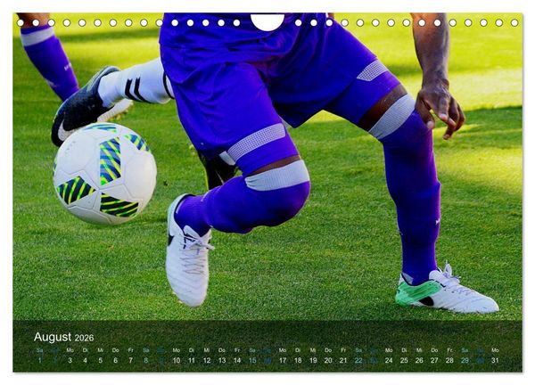 Produktbild: Leidenschaft Fu&szlig;ball (Wandkalender 2026 DIN A4 quer), CALVENDO Monatskalender
