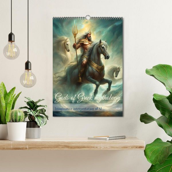 Produktbild: Gods of Greek mythology (Wall Calendar 2026 DIN A3 portrait), CALVENDO 12 Month Wall Calendar