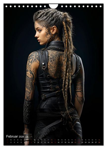 Produktbild: Tattoo Kunst auf der Haut (Wandkalender 2026 DIN A4 hoch), CALVENDO Monatskalender
