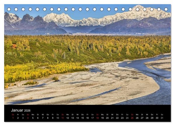 Produktbild: Alaska 2026 Wildes Land am Ende der Welt (Tischkalender 2026 DIN A5 quer), CALVENDO Monatskalender