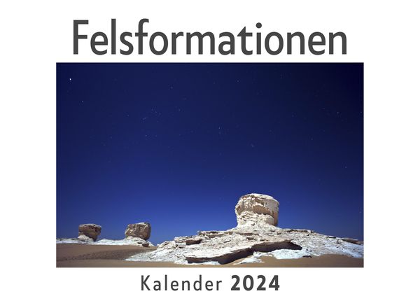 Produktbild: Felsformationen (Wandkalender 2024, Kalender DIN A4 quer, Monatskalender im Querformat mit Kalendarium, Das perfekte Geschenk)