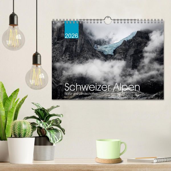 Produktbild: Schweizer Alpen. Natur und Landschaften (Wandkalender 2026 DIN A4 quer), CALVENDO Monatskalender