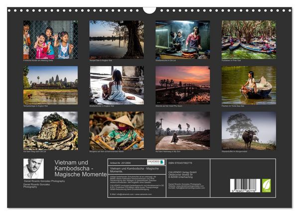 Produktbild: Vietnam und Kambodscha - Magische Momente. (Wandkalender 2026 DIN A3 quer), CALVENDO Monatskalender