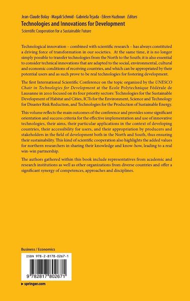 Produktbild: Technologies and Innovations for Development