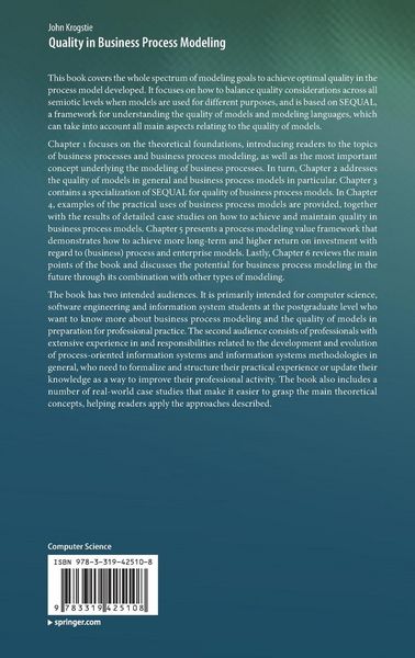 Produktbild: Quality in Business Process Modeling