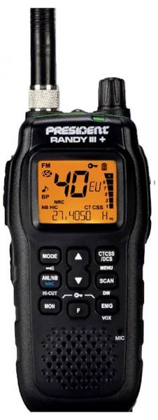Produktbild: President Randy III+ CB-Handfunkger&auml;t AM/FM 40210 CB-Handfunkger&auml;t