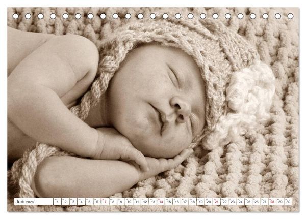 Produktbild: Babys - Willkommen im Leben (Tischkalender 2026 DIN A5 quer), CALVENDO Monatskalender