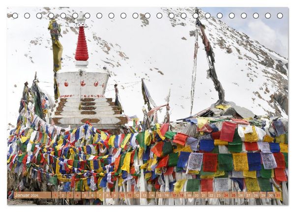 Produktbild: Tsch&ouml;rten, Architektur des Himalaya (Tischkalender 2026 DIN A5 quer), CALVENDO Monatskalender