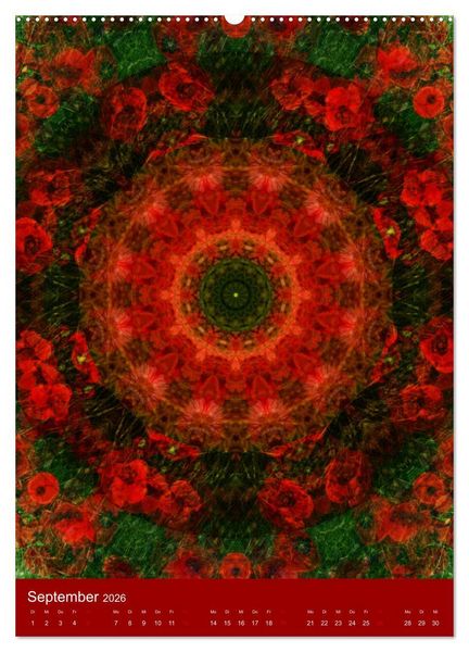 Produktbild: Meditative Pflanzenmandalas (hochwertiger Premium Wandkalender 2026 DIN A2 hoch), Kunstdruck in Hochglanz