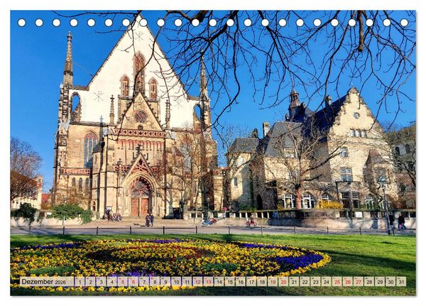 Produktbild: Buntes Leipzig (Tischkalender 2026 DIN A5 quer), CALVENDO Monatskalender