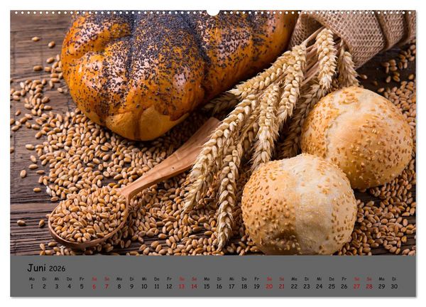 Produktbild: Mein Brotkalender (Wandkalender 2026 DIN A2 quer), CALVENDO Monatskalender