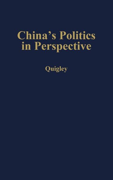 Produktbild: China's Politics in Perspective.