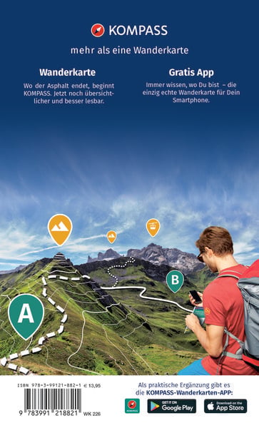 Produktbild: KOMPASS Wanderkarten-Set 226 S&uuml;dsteiermark, Graz, Leibnitz, Deutschlandsberg, Unteres Murtal (2 Karten) 1:50.000