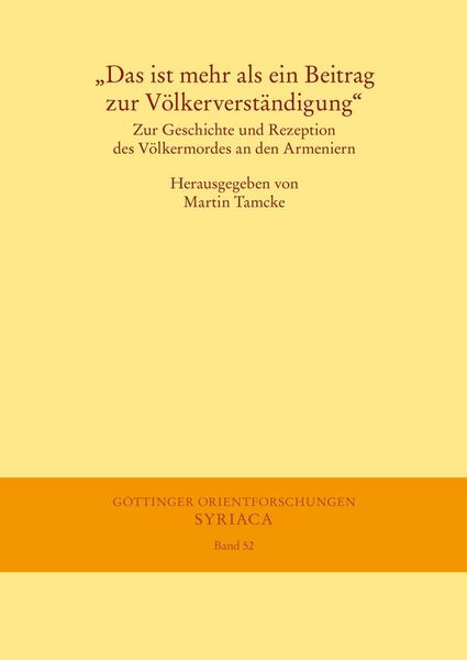Produktbild: "Das ist mehr als ein Beitrag zur V&ouml;lkerverst&auml;ndigung"