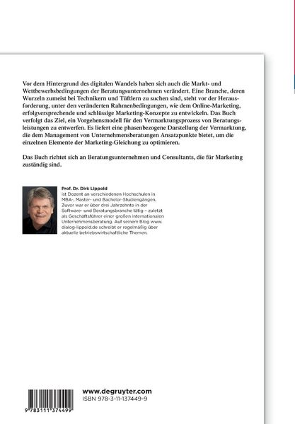 Produktbild: Marketing f&uuml;r Unternehmensberatungen