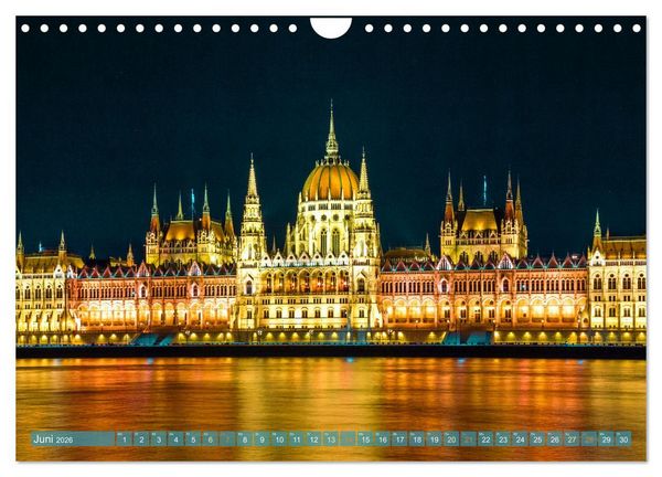 Produktbild: Romantisches Budapest - Ungarns sch&ouml;ne Hauptstadt an der Donau (Wandkalender 2026 DIN A4 quer), CALVENDO Monatskalender