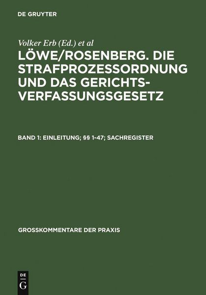 Produktbild: Einleitung; &sect;&sect; 1-47; Sachregister