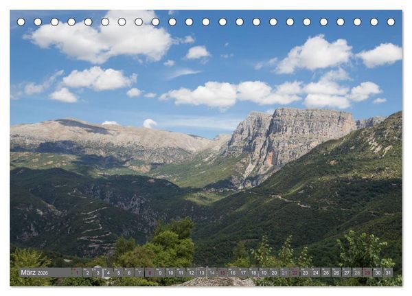 Produktbild: Griechenland 2026 - Zagorochoria und Vikos-Schlucht (Tischkalender 2026 DIN A5 quer), CALVENDO Monatskalender