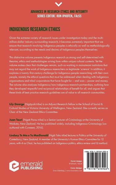 Produktbild: Indigenous Research Ethics