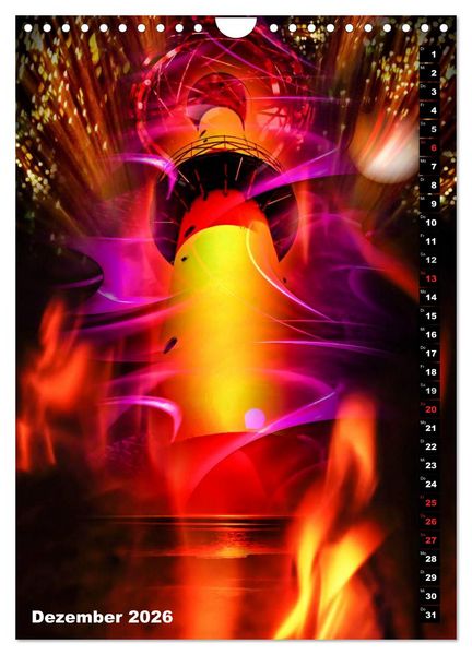 Produktbild: Leuchtt&uuml;rme Kalender der besonderen Art (Wandkalender 2026 DIN A4 hoch), CALVENDO Monatskalender