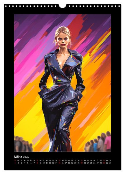Produktbild: Cat Walk. Paintings (Wandkalender 2026 DIN A3 hoch), CALVENDO Monatskalender