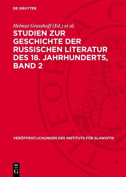 Produktbild: Studien zur Geschichte der Russischen Literatur des 18. Jahrhunderts, Band 2