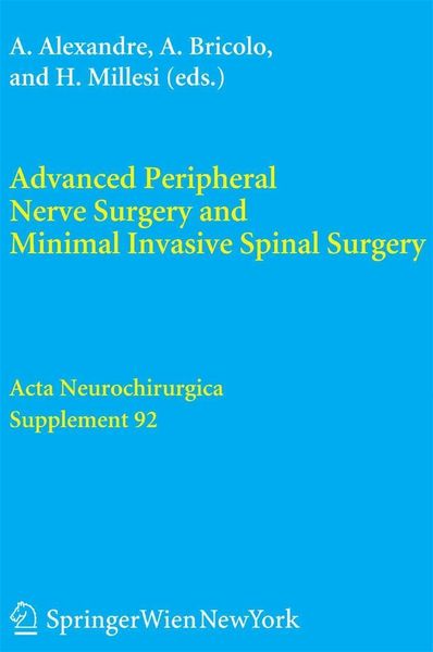 Produktbild: Advanced Peripheral Nerve Surgery and Minimal Invasive Spinal Surgery