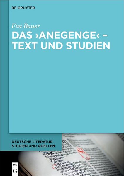 Produktbild: Das >Anegenge< - Text und Studien