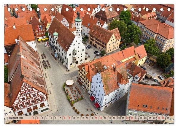 Produktbild: N&Ouml;RDLINGEN - Leben im Meteoritenkrater (Tischkalender 2026 DIN A5 quer), CALVENDO Monatskalender
