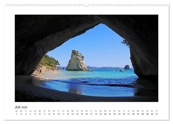 Produktbild: Neuseeland - unterwegs im Land der Kiwis (hochwertiger Premium Wandkalender 2026 DIN A2 quer), Kunstdruck in Hochglanz