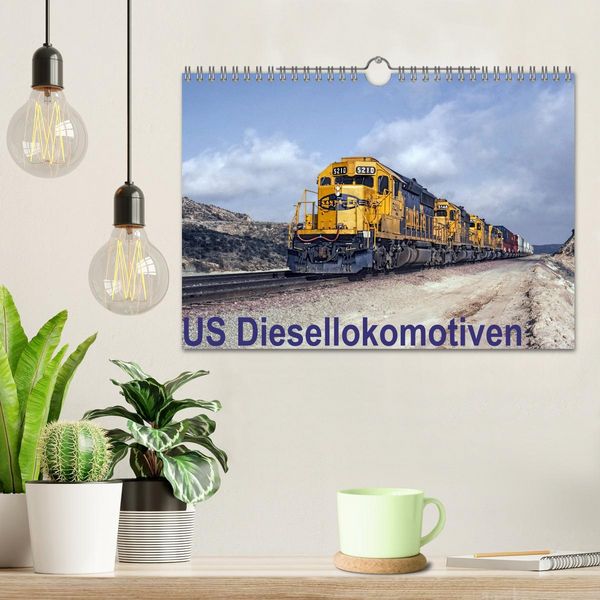 Produktbild: US Diesellokomotiven (Wandkalender 2026 DIN A4 quer), CALVENDO Monatskalender