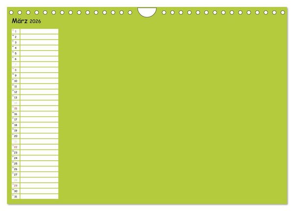Produktbild: Bunter Bastelkalender (Wandkalender 2026 DIN A4 quer), CALVENDO Monatskalender