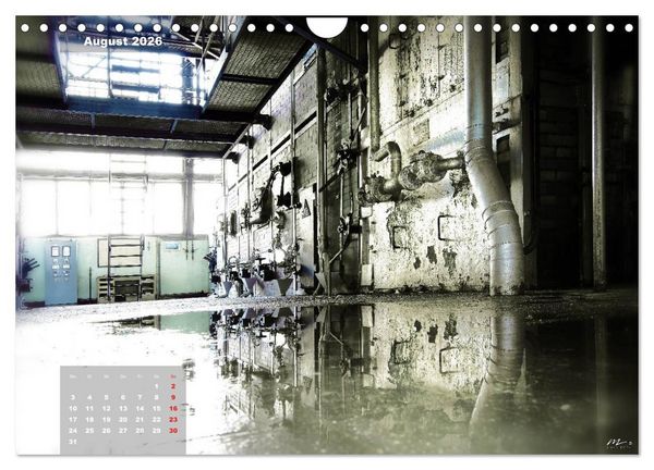 Produktbild: AUSSER BETRIEB - Industriekultur mit PopArt-Einfl&uuml;ssen (Wandkalender 2026 DIN A4 quer), CALVENDO Monatskalender
