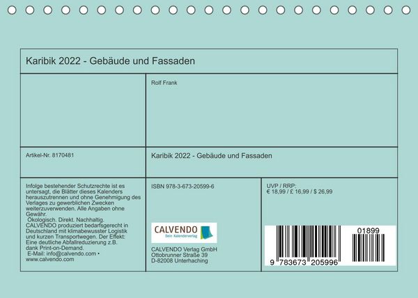 Produktbild: Karibik 2022 - Geb&auml;ude und Fassaden (Tischkalender 2022 DIN A5 quer)