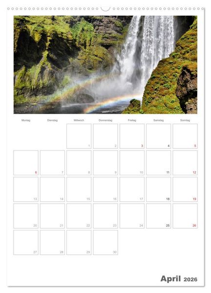 Produktbild: Faszination Island - Landschaftskalender mit Tagesplaner 2026 / Planer (hochwertiger Premium Wandkalender 2026 DIN A2 hoch), Kunstdruck in Hochglanz