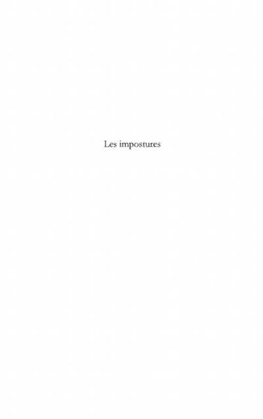 Produktbild: Impostures Les