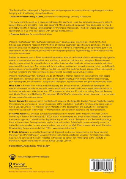 Produktbild: Positive Psychotherapy for Psychosis