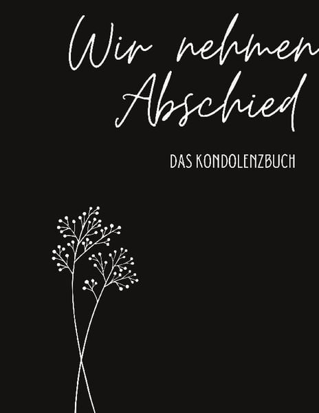 Kondolenzbuch Premium 'Wir nehmen Abschied'