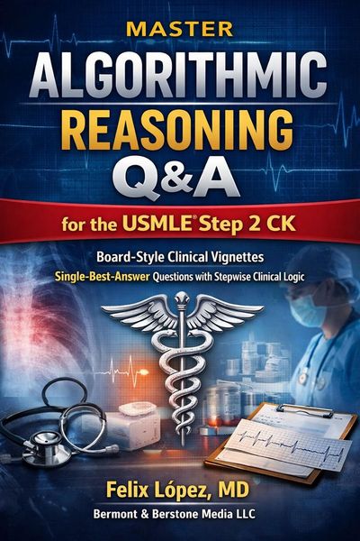 Produktbild: Master Algorithmic Reasoning Q&A for the USMLE&reg; Step 2 CK Board-Style Clinical Vignettes Single-Best-Answer Questions with Stepwise Clinical Logic (Ma