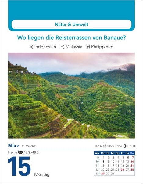 Produktbild: Allgemeinbildung Tagesabrei&szlig;kalender 2027 - Das t&auml;gliche Wissens-Quiz