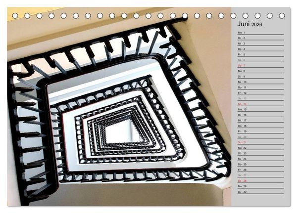 Produktbild: Faszination Treppen (Tischkalender 2026 DIN A5 quer), CALVENDO Monatskalender
