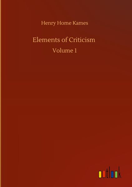 Produktbild: Elements of Criticism