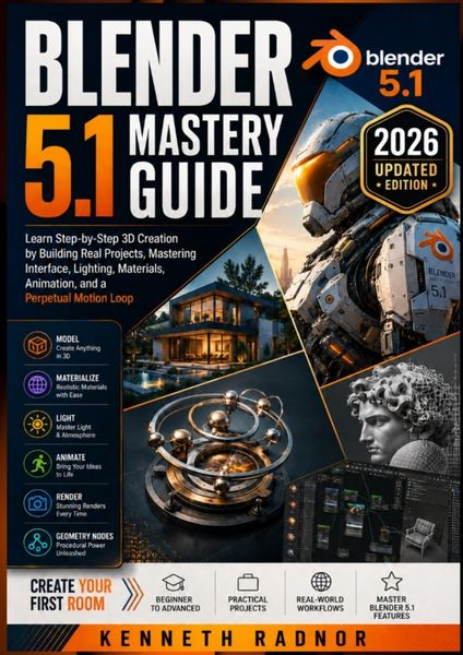 Produktbild: Blender 5.1 Mastery Guide